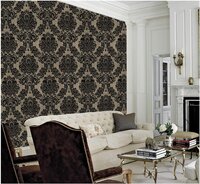 PVC Royal Brown Peel Off Stickers Wallpaper