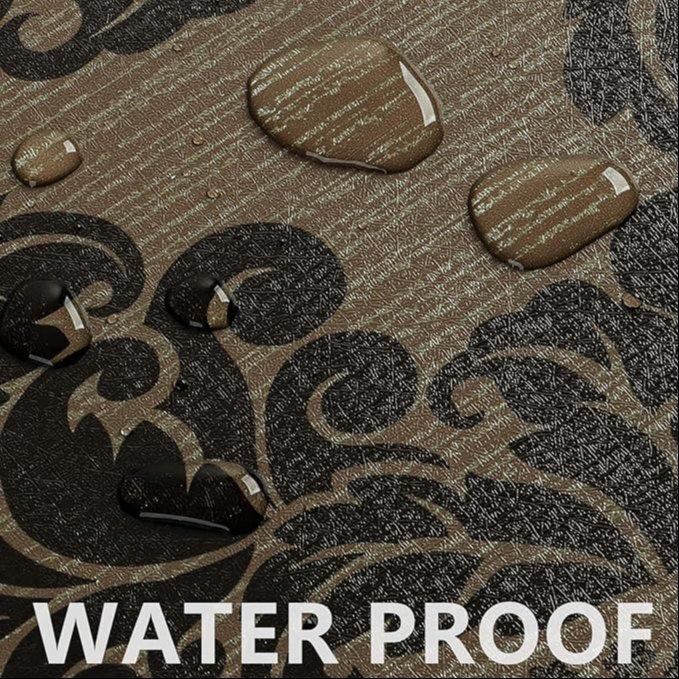 PVC Royal Brown Peel Off Stickers Wallpaper