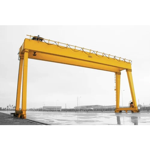 Double Girder Gantry Crane - Color: Yellow