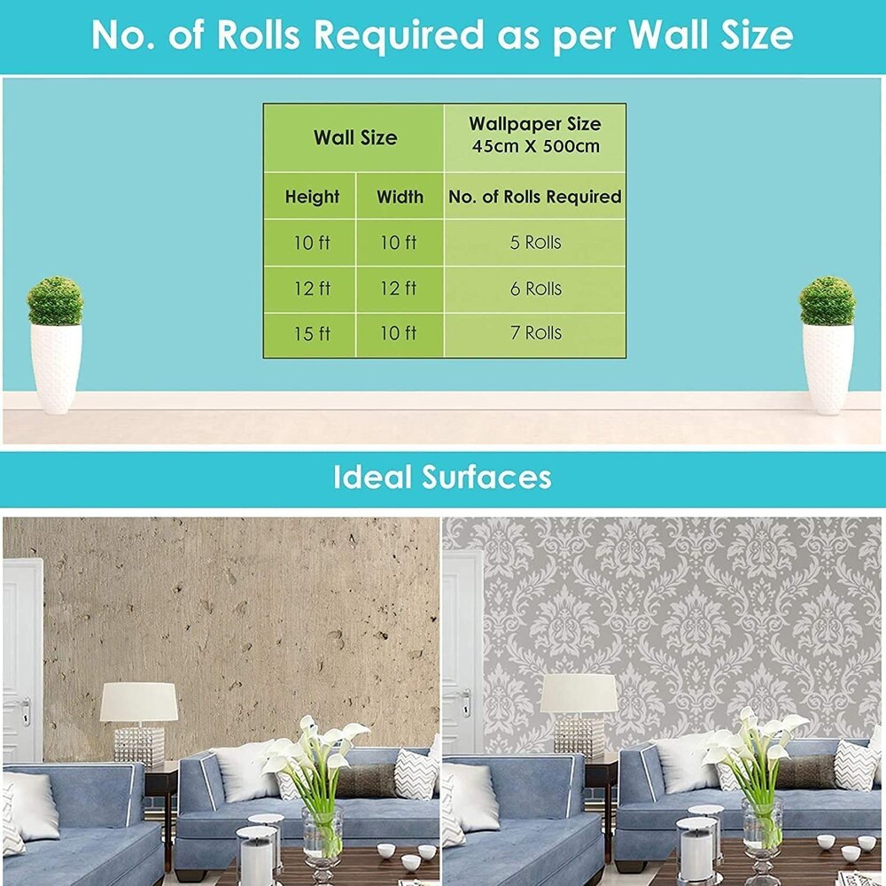 PVC Royal Golden Peel Off Stickers Wallpaper