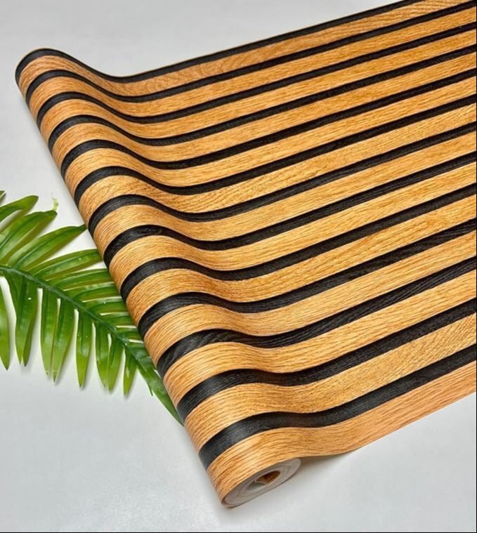 Self Adhesive Vinyl Film Wood Grain Wallpaper