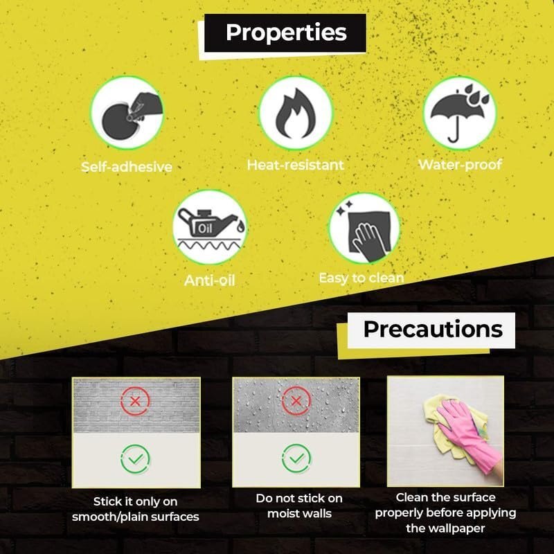 Golden Wave Peel And Stick Wallpaper - Pvc Material 45x500cm | Waterproof, Modern Style For Glossy Surfaces