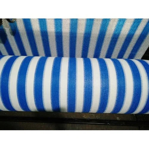 Blue And White Outdoor Shade Net - Finish: Non Coated
