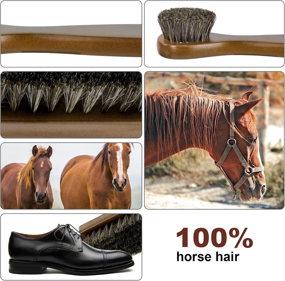 4 Pcs Shoe Brushes Set - Height: 10 Centimeter (Cm)