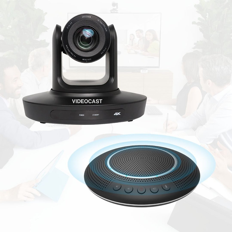 Smart Video Conferencing System with PTZ Camera and Speakerphone