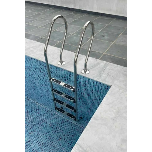 Swimming Pool Ss Ladder - Color: Silver