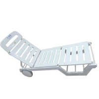 White Swimming Poolside Lounger - Assembly: No Assembly Required