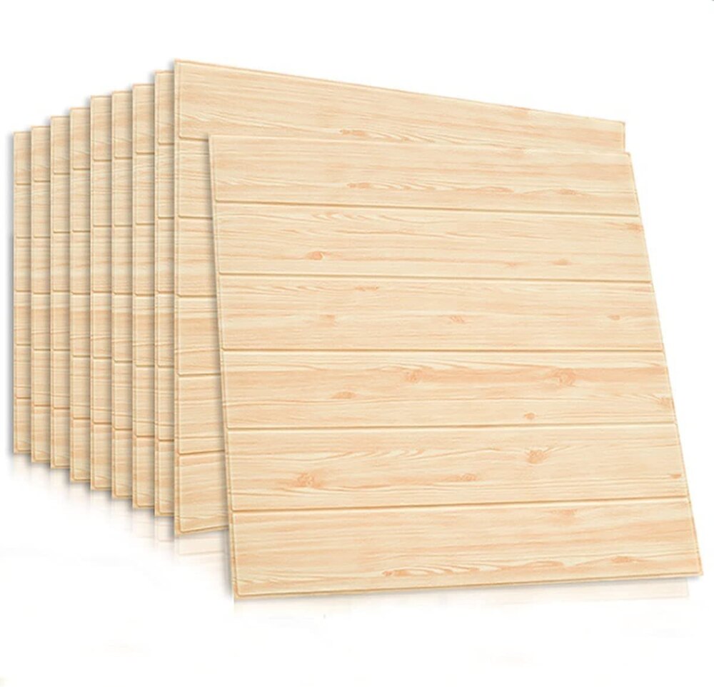 Foam 3D Wooden Self-Adhesive Wall Sticker