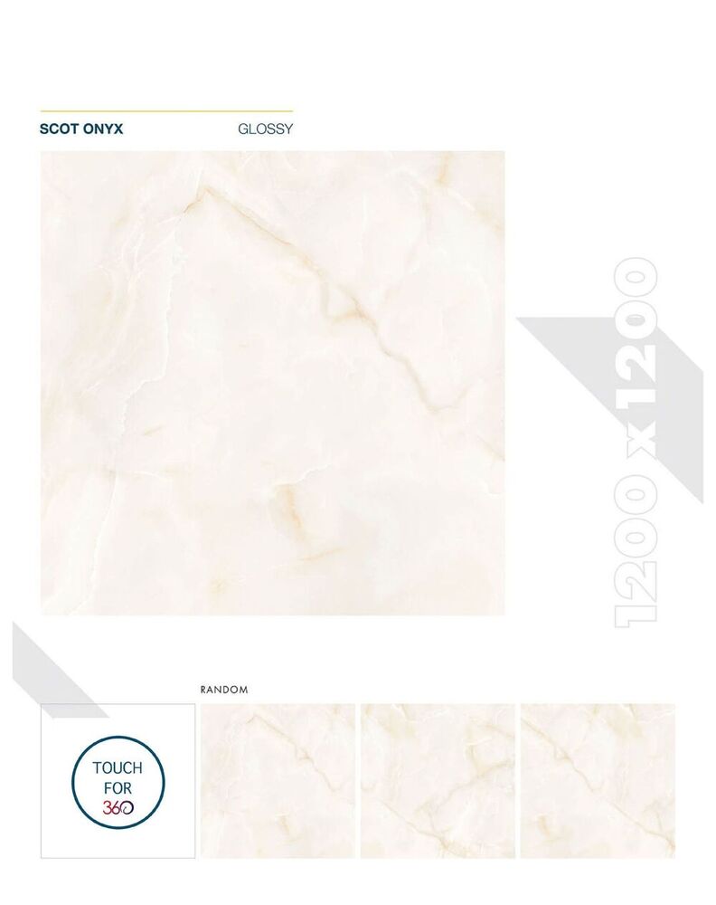 1200x1200mm Glossy Porcelain Vitrified Floor Tiles - Color: Blues