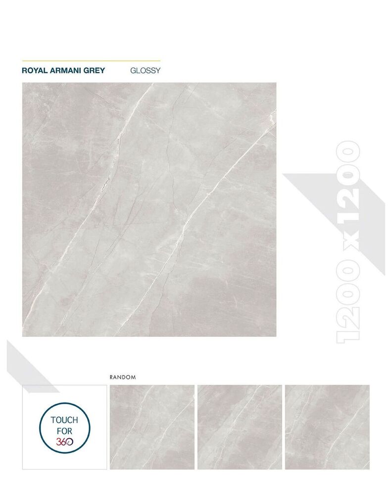 1200x1200mm Glossy Porcelain Vitrified Floor Tiles - Color: Blues