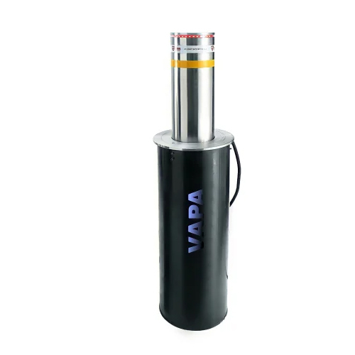 2 Feet Hydraulic Bollard - Color: Silver & Black