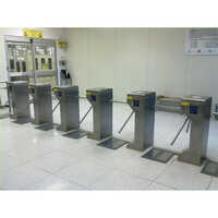 Automatic Tripod Turnstile - Stainless Steel, 220 Volt Input, Silver Color | 50 Hertz Frequency, Easy-to-use Security Solution