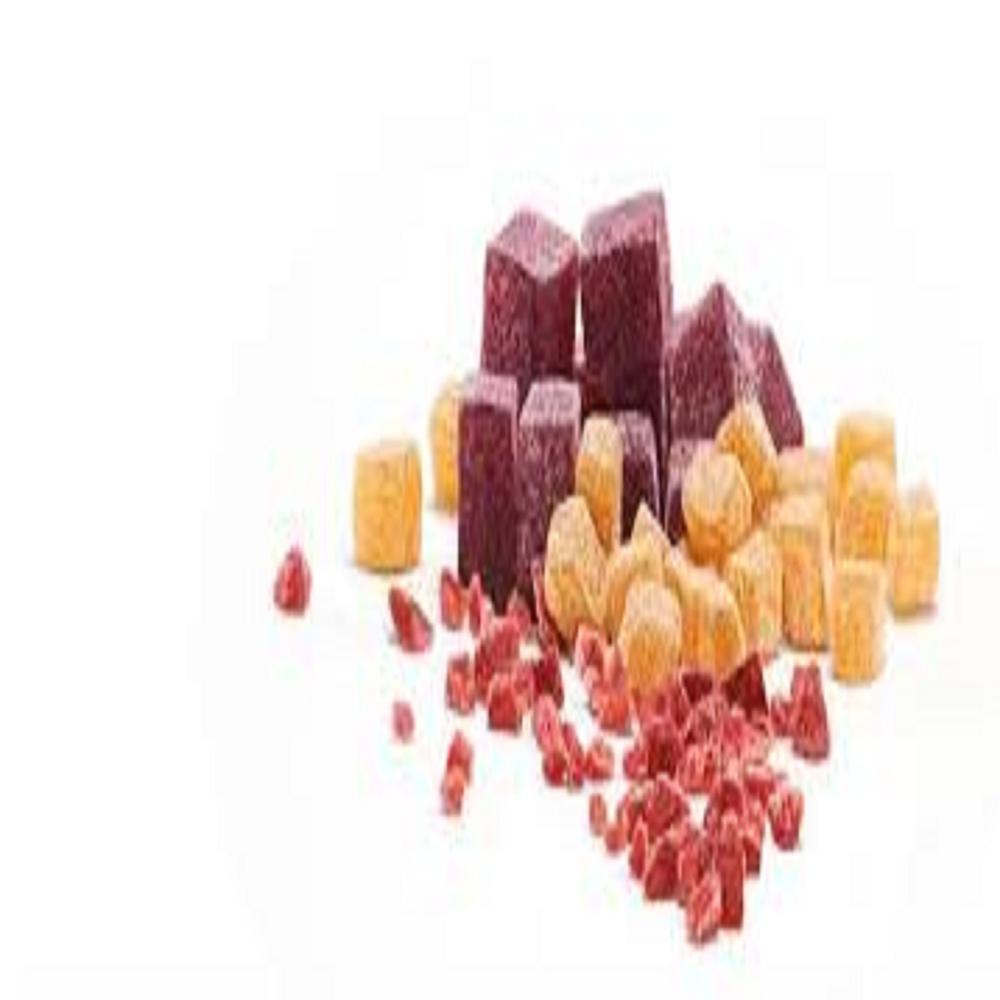 Natural fruit flavor granules