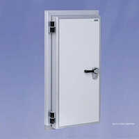 Cold Room Door - Stainless Steel, Standard Size, Crisp White Color, 150-200 Kilograms Weight | Designed For Industrial Applications