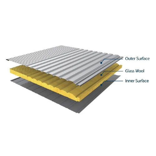 रंगीन कोटेड PUF इन्सुलेटेड वॉल पैनल