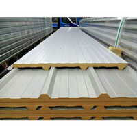 Pir Sandwich Panel - Puf Material, Customized Size, White Color, 50mm Thickness | Ideal For Industrial Insulation And Structural Support
