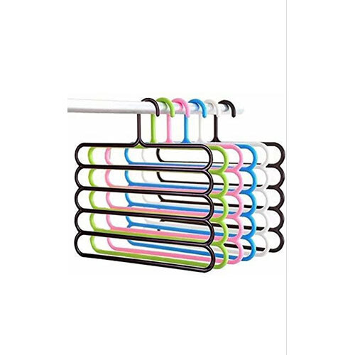 Five layer plastic hanger