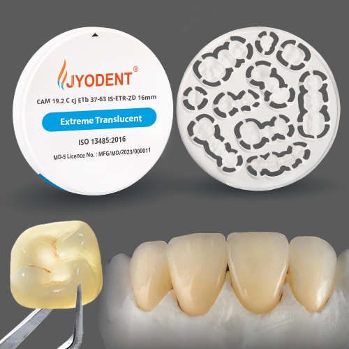 Jyodent Isostatically Pressed Extreme Translucent Zirconia Dental Discs (Is-Etr-Zd) - Color: White