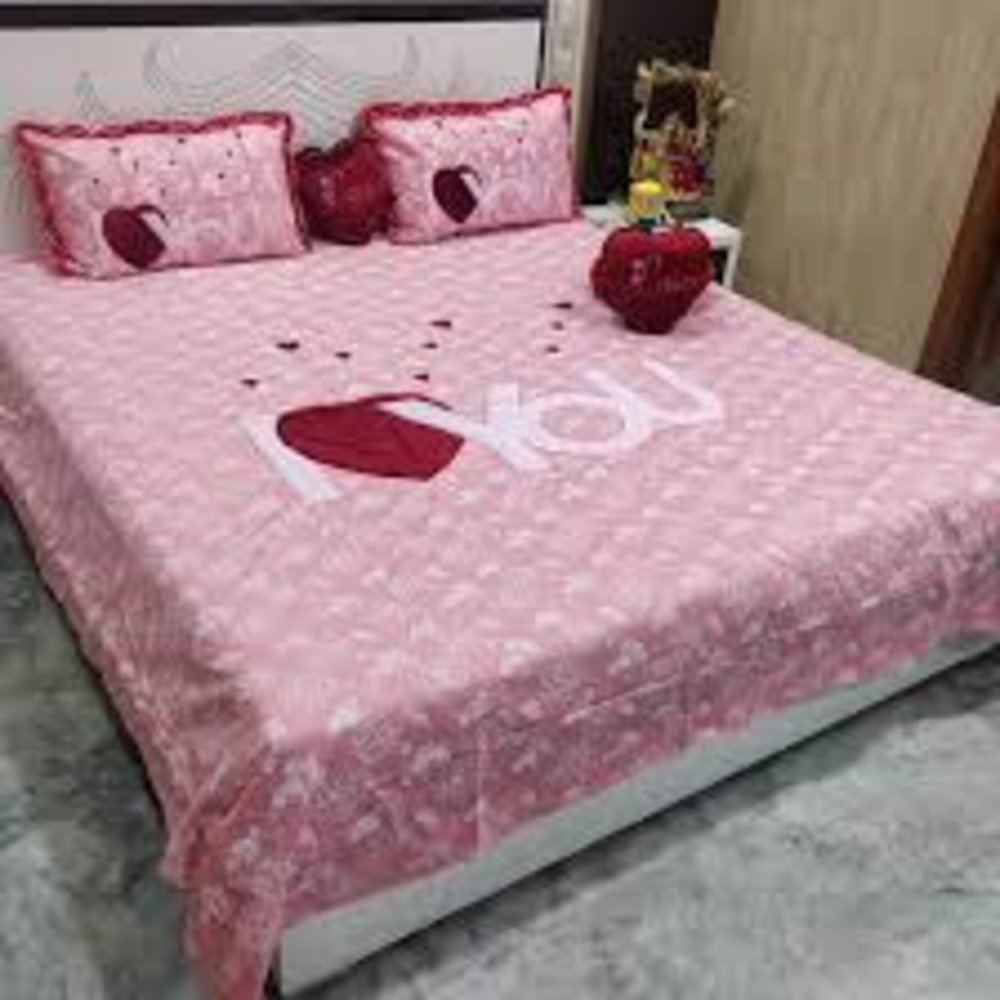 VALENTINE PRINTED BEDSHEET