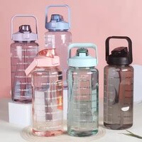 3pc Transparent Motivational Bottle - Capacity: Total 3200 Milliliter (ml)