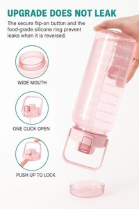 3pc Transparent Motivational bottle