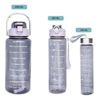 3pc Transparent Motivational bottle