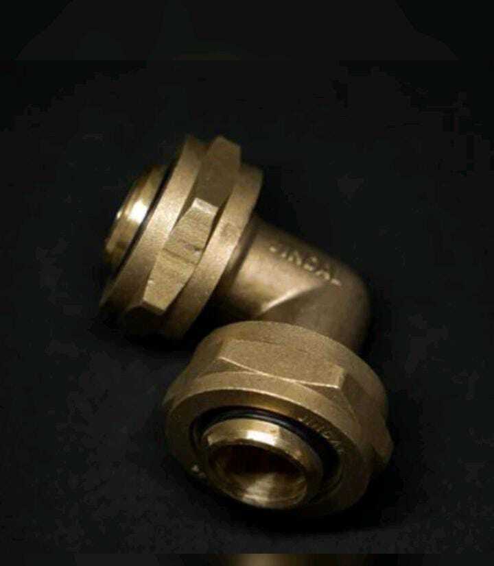 Jindal Mlc Gas Pipe Fittings - Color: Golden