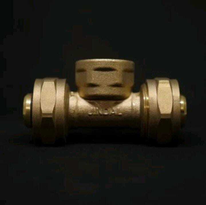 Jindal Mlc Gas Pipe Fittings - Color: Golden