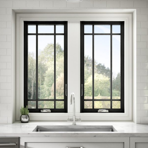 Premium Casement Window - Color: Black