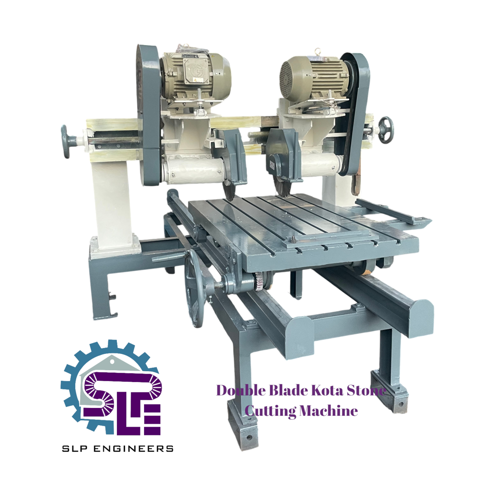 Double Blade Kota Stone Cutting Machine - Bladeâ size: 14 To 18 Inch