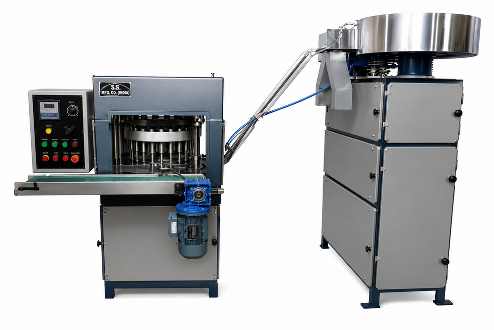 Aluminium Pharma Bottle Cap Making Machine - Feature: Simple Control
