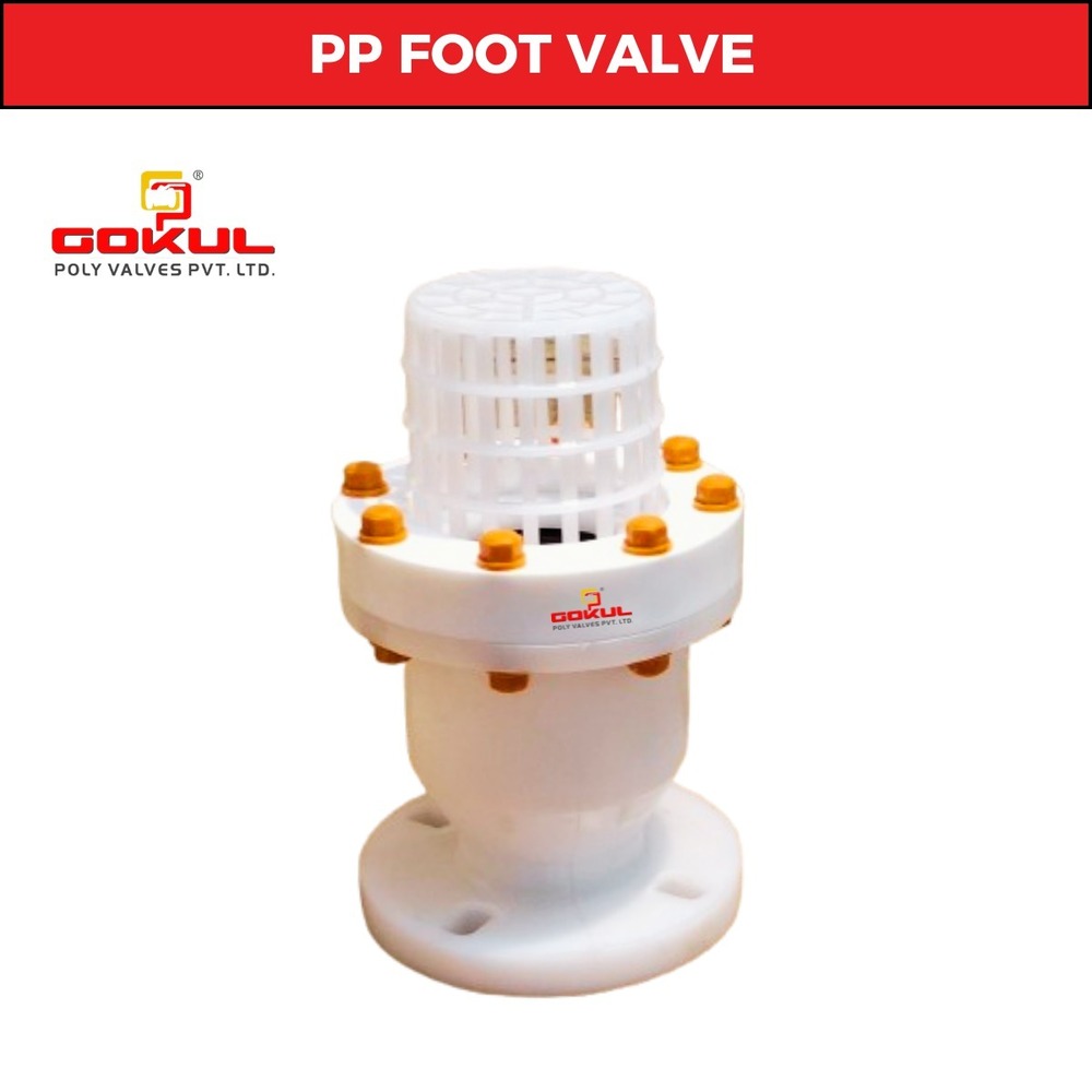 Gokul PP Foot Valve Flange End