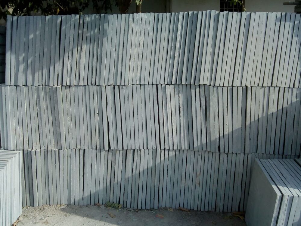 Kota Stone - Solid Surface Tile, 2 X 2 Size , Polished Finish, Green & White Limestone, Thickness Of 18 + 23 Mm