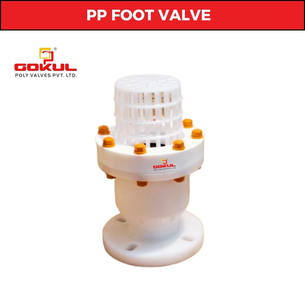 Flanged End PP Foot Valve