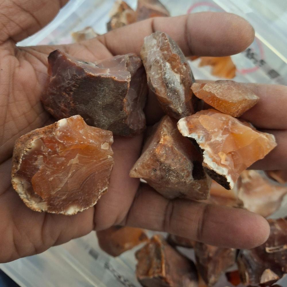 Red Carnelian Rough Stone - Color: Brown
