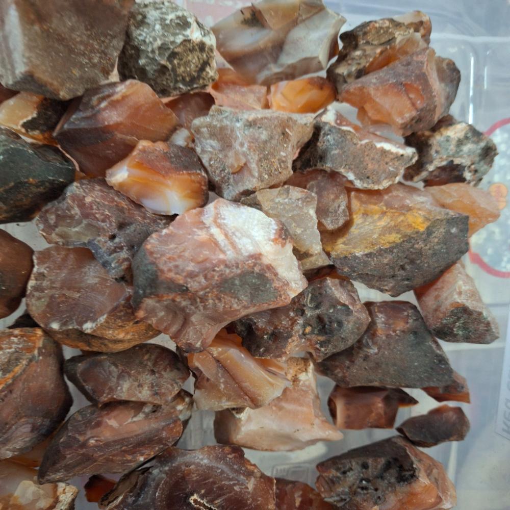 Red Carnelian Rough Stone - Color: Brown