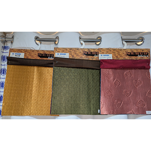 Embossed Curtain Fabrics - Attributes: Washable