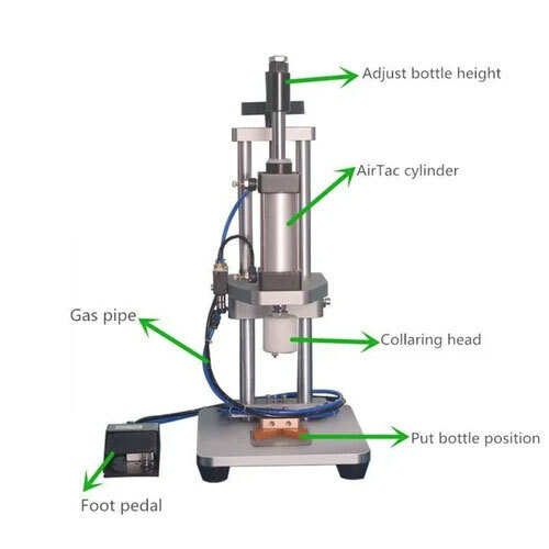 Perfume Bottle Collar Fitting Machine (Pneumatic)