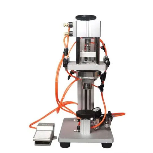 Perfume Bottle Crimping Machine Pneumatic - Color: Silver