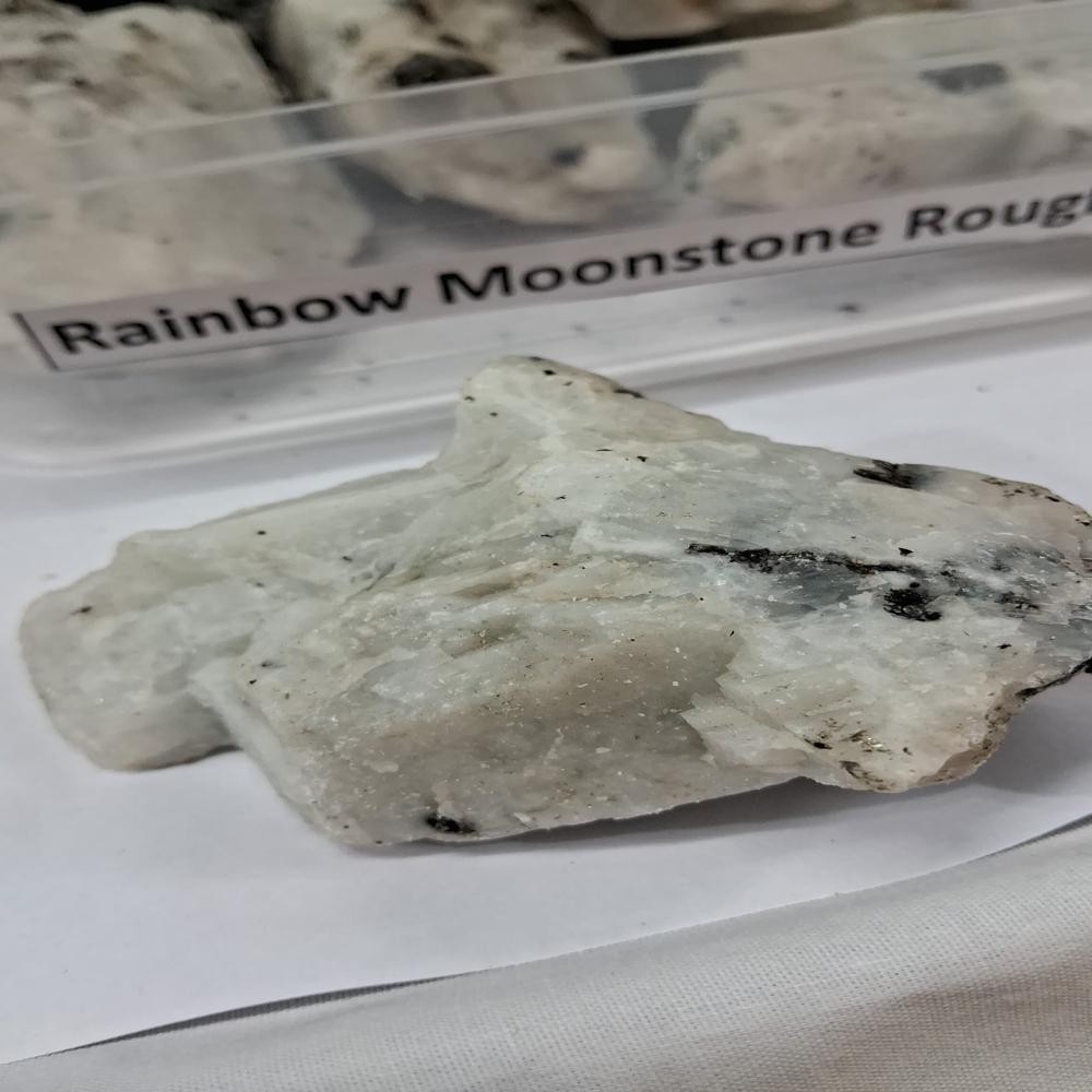 Natural Rainbow Moonstone Rough Stone