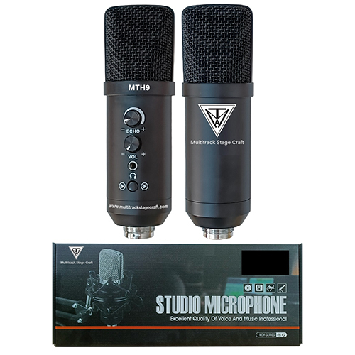 Mth9 Recording Studio Mic - Color: Black