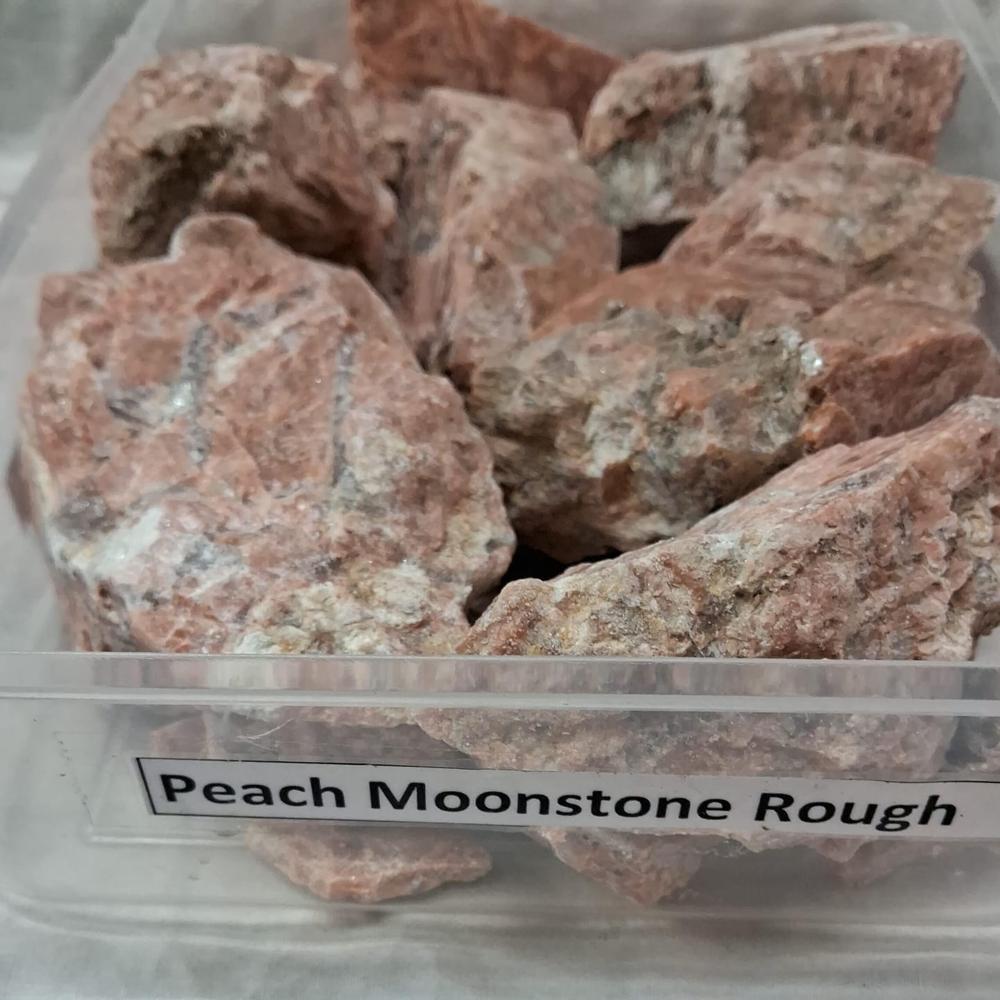 Peach Moonstone Rough Stones - Shape: Many Shape