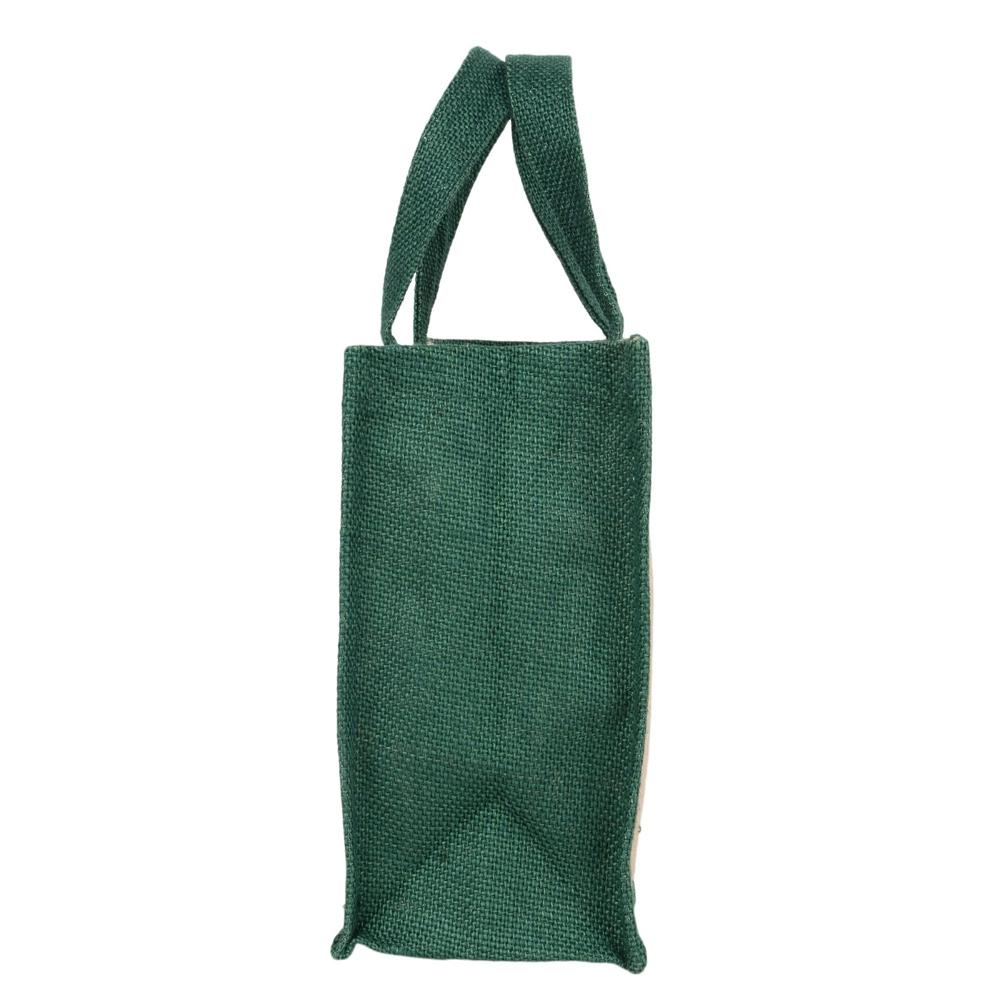 Jute Handbag - Color: Natural & Green