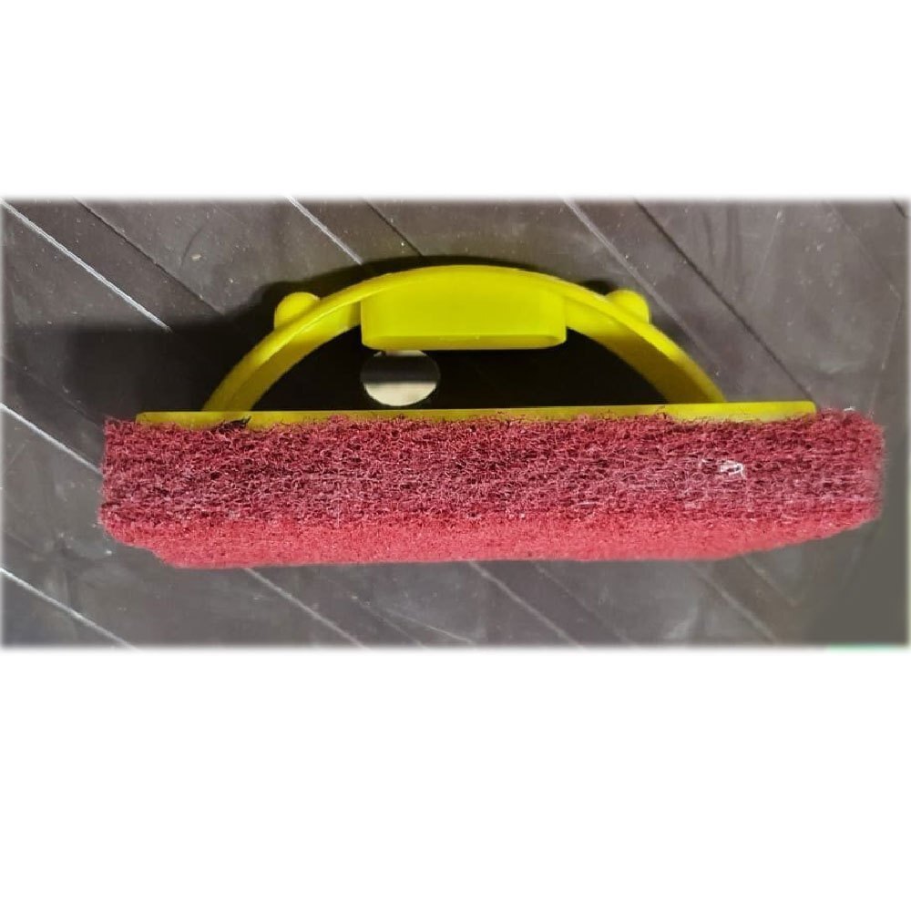 Tile Cleaning Scrubber Brush With Handle - Durable Plastic, Multi-colored, Ideal For Floor Cleaning, Ergonomic Handle For Comfortable Grip