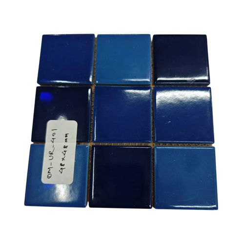 Swimming Pool Glass Mosaic Tiles - Color: Blue