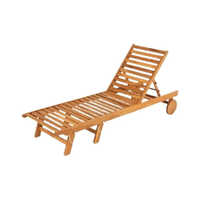 Wooden Swimming Pool Furniture - Color: Brown