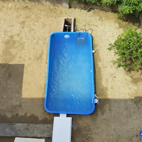 Portable Pool With Ss Wall - Color: Blue