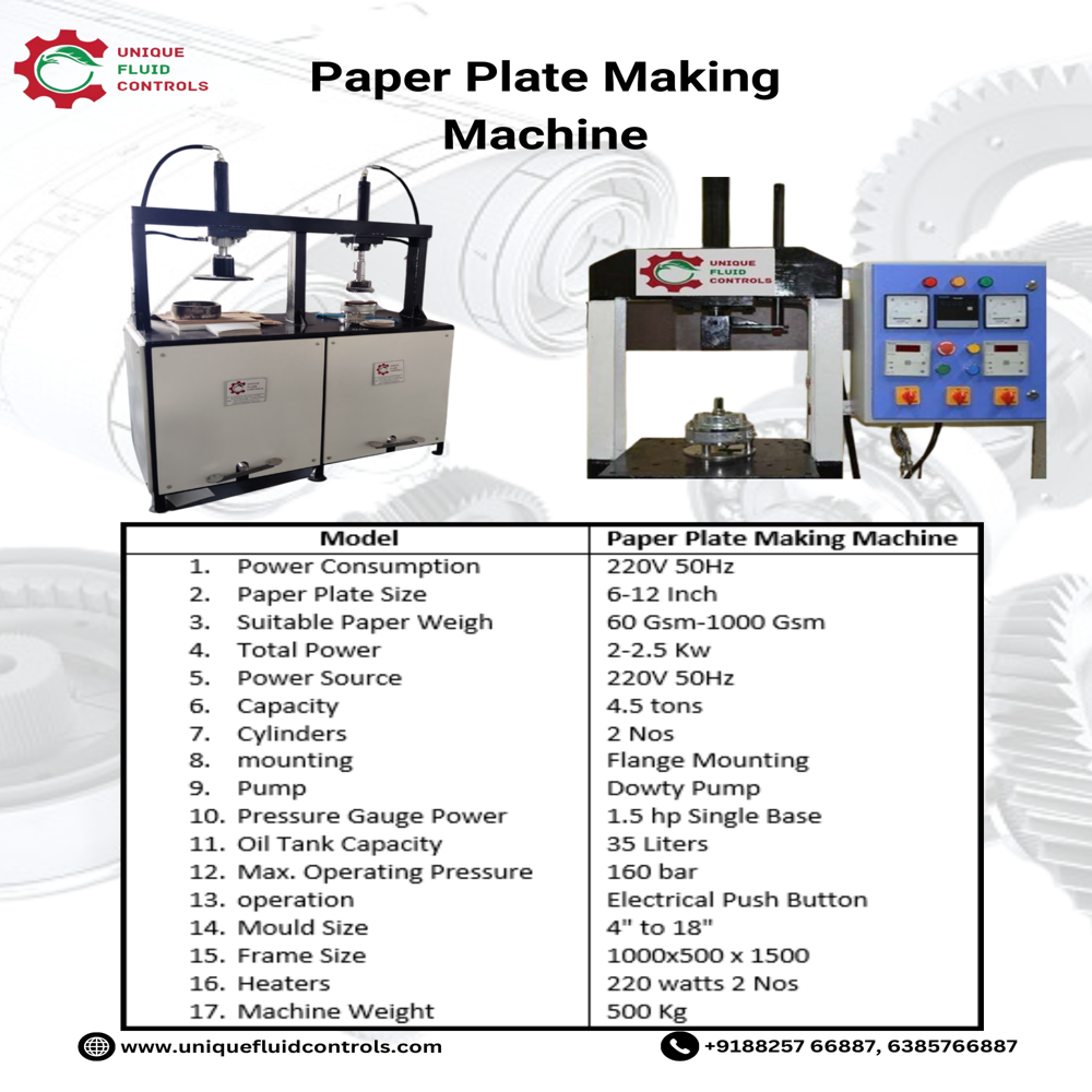 Hydraulic Paper Plate Making Machine