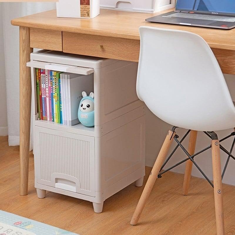 2 Unit Plastic Storage Cupboard - Color: White