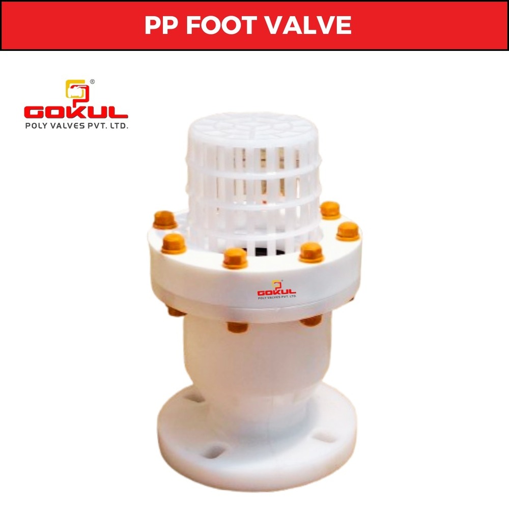 Flanged PP Foot valve